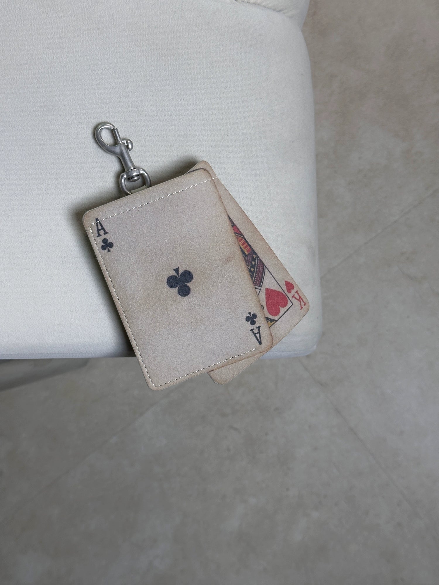 'AK' poker card holder wallet