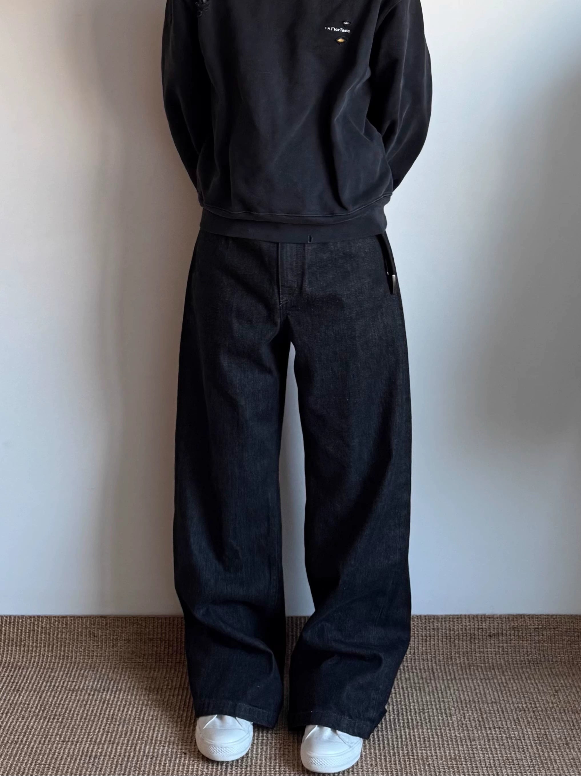 Black Raw Selvedge Denim Jeans