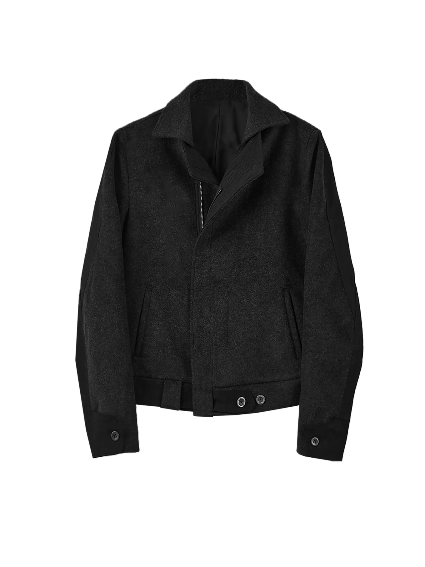 Lapel biker jacket