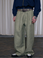 Pleated Baggy Weaves Pants