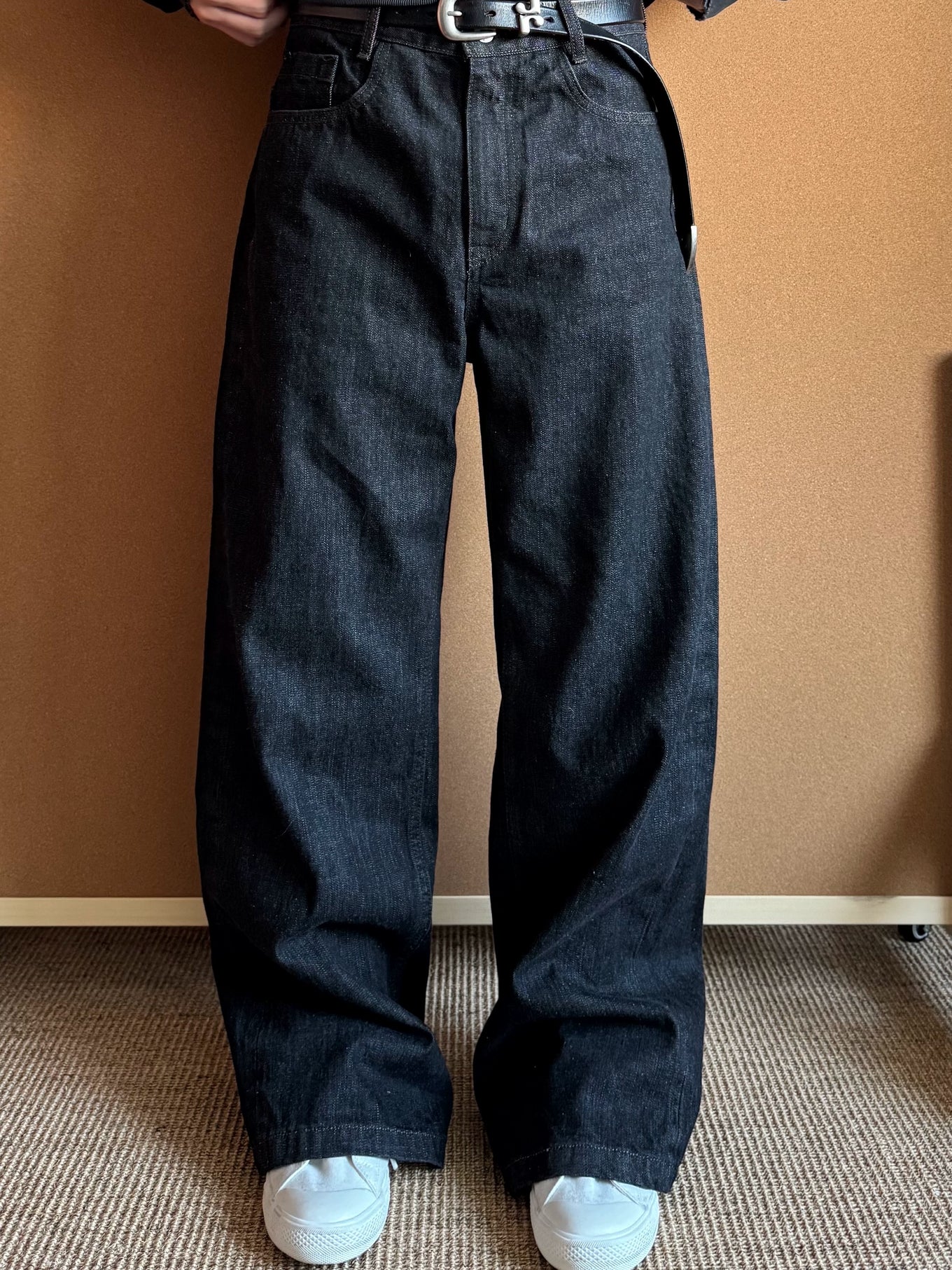 Black Raw Selvedge Denim Jeans