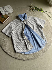 Reversible Sea salt striped shirt