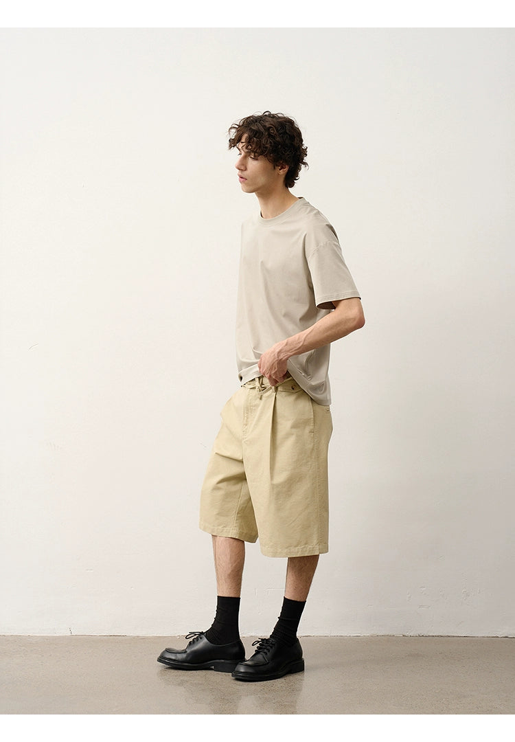 Pleated shorts