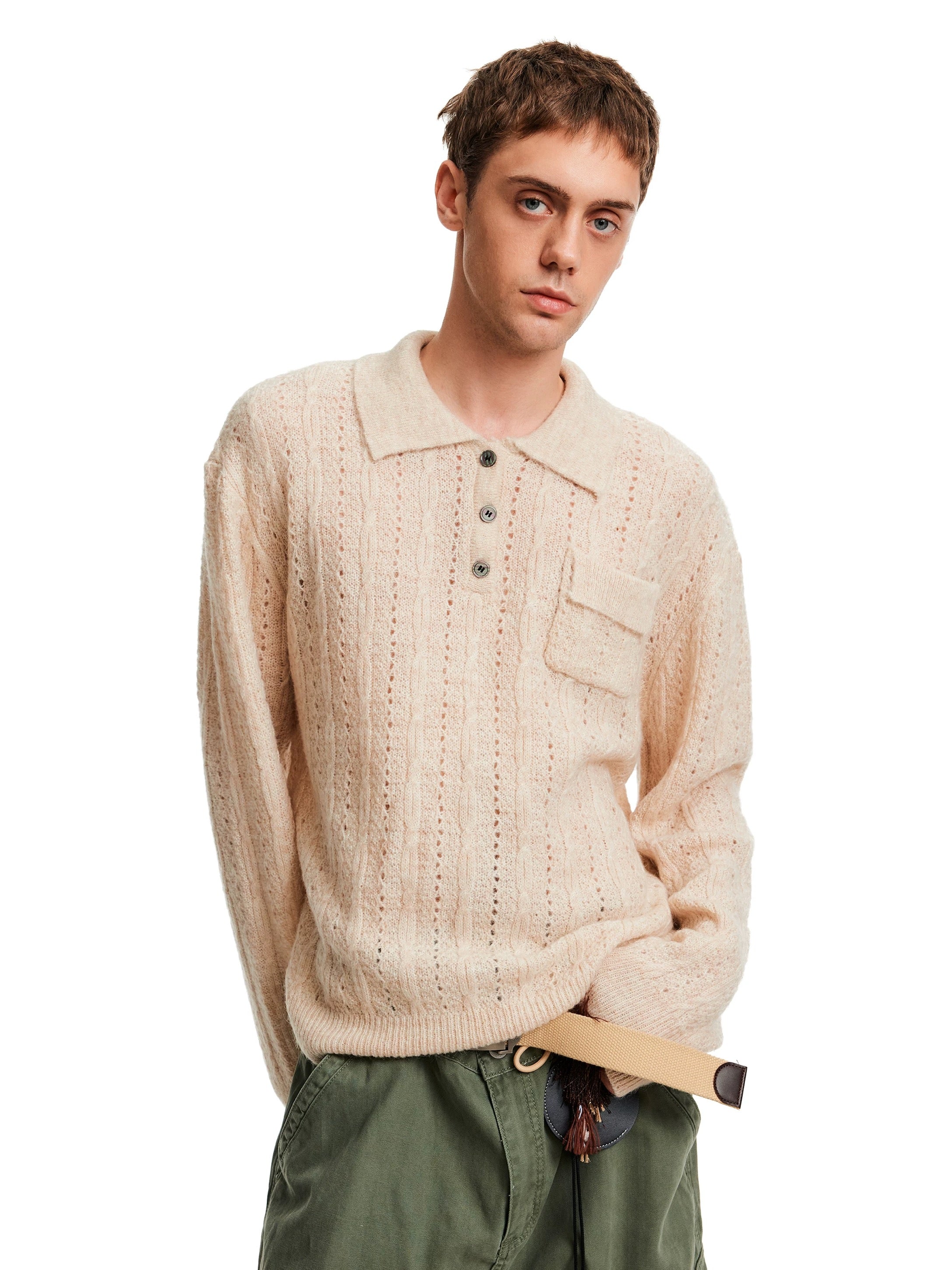 "My Polo" Knit Sweater