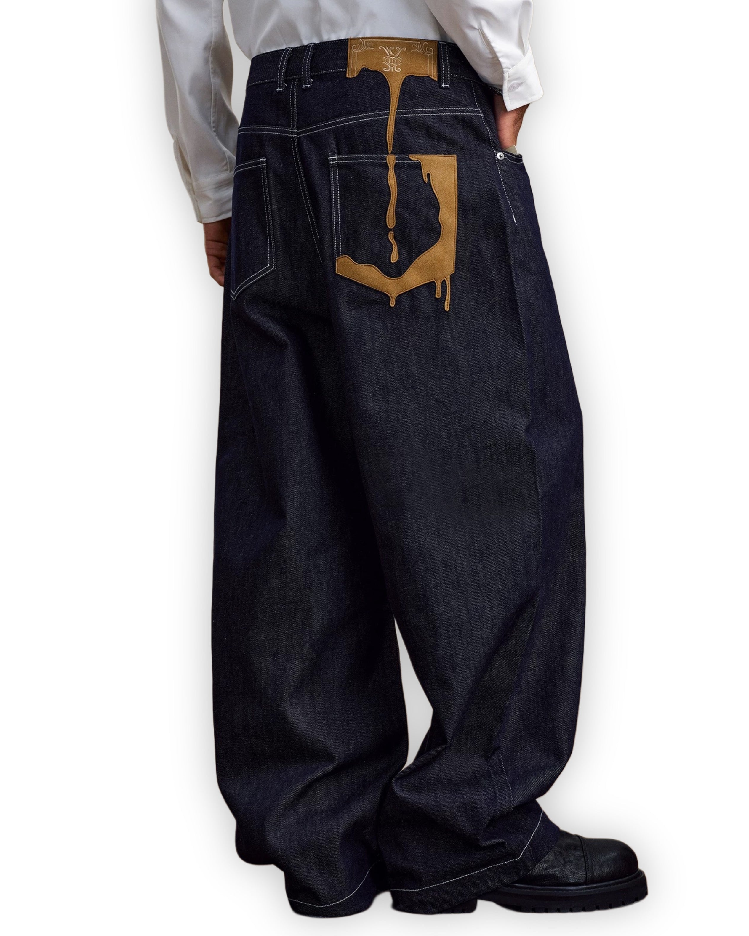 "Dripping" Baggy Denim
