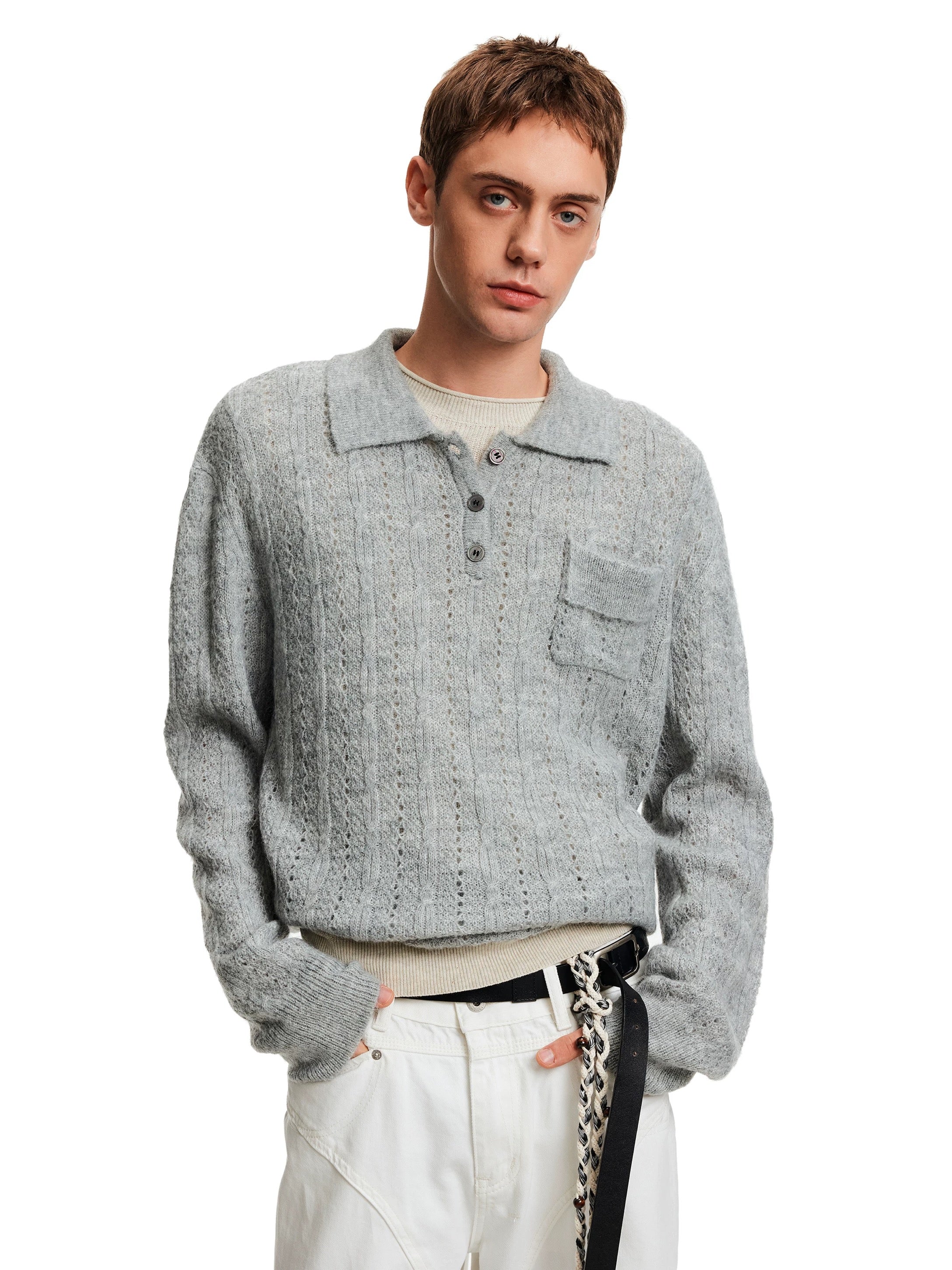 "My Polo" Knit Sweater