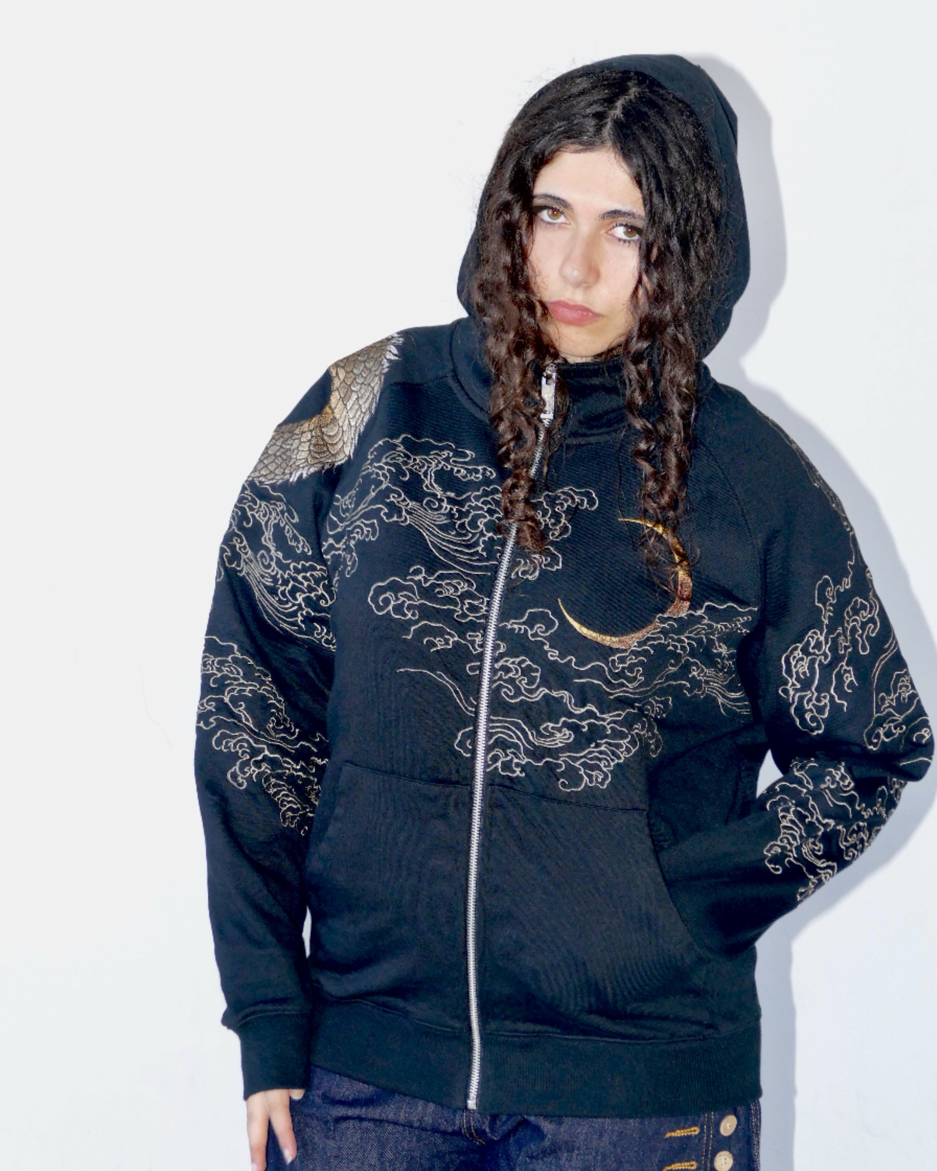 "Moon Above The Waves" Hoodie
