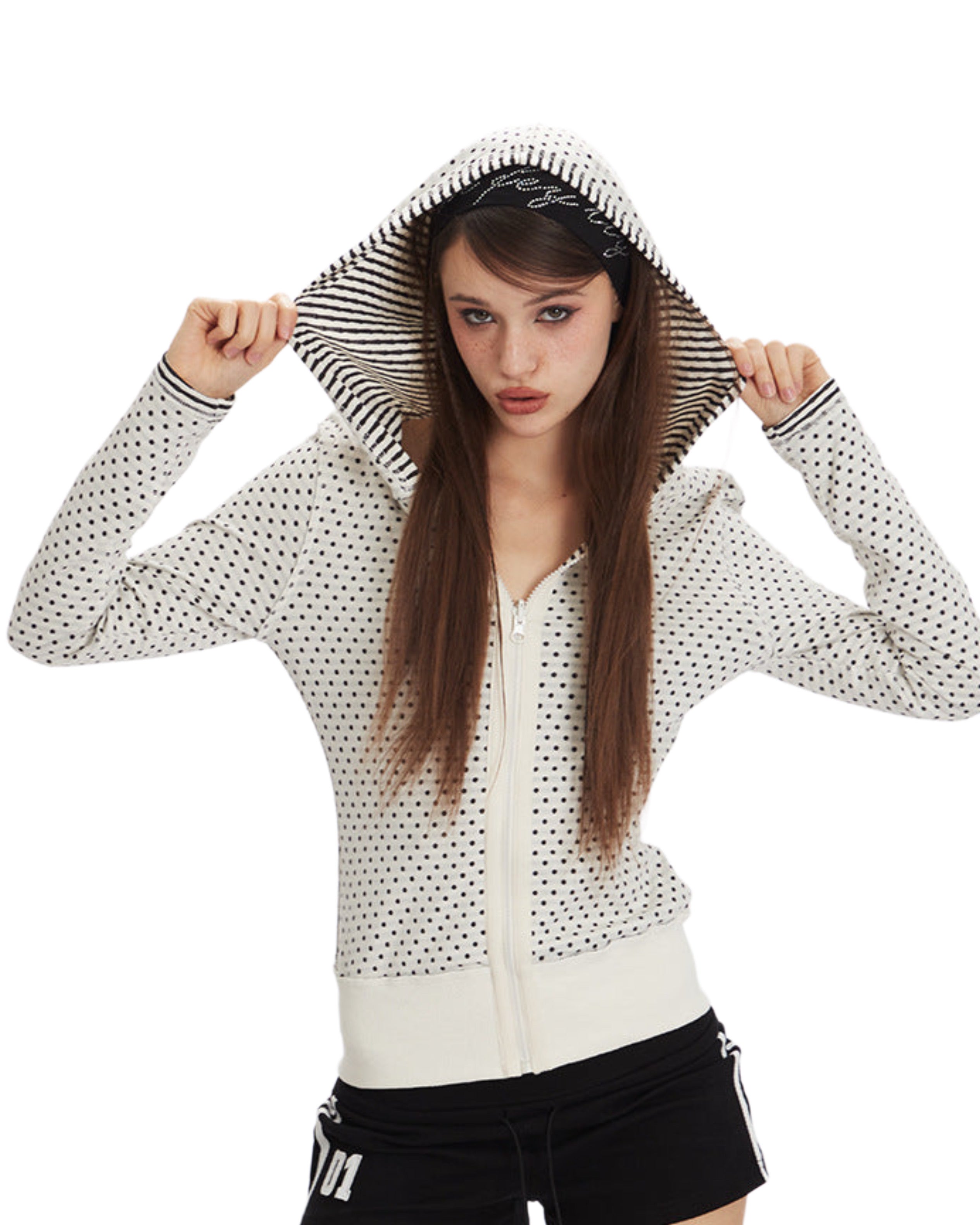 "Polka Dot" Reversible Hoodie