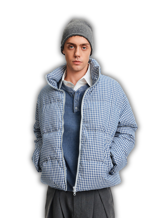 "Grid" Puffer Jacket