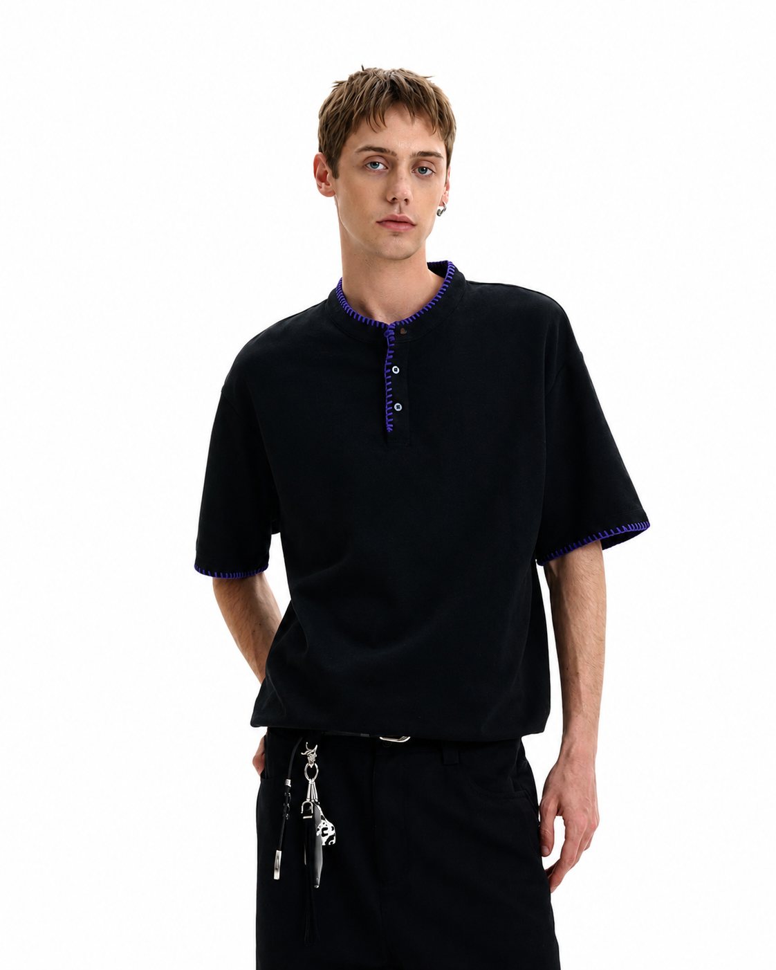 “Stitch line” Henley
