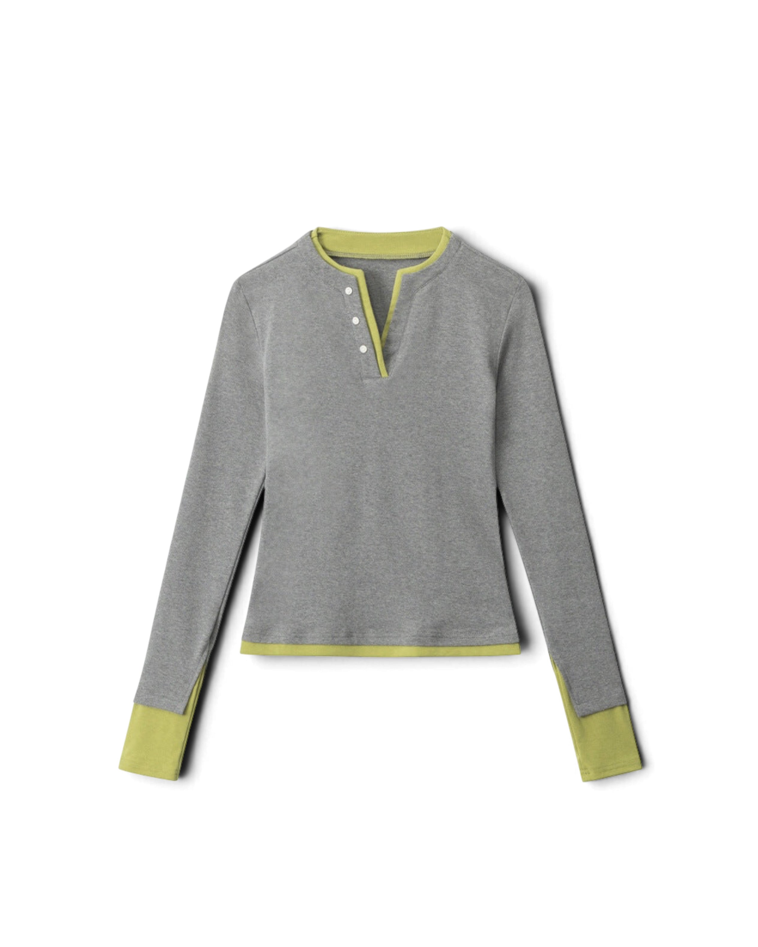 "Grey Matcha" Henley