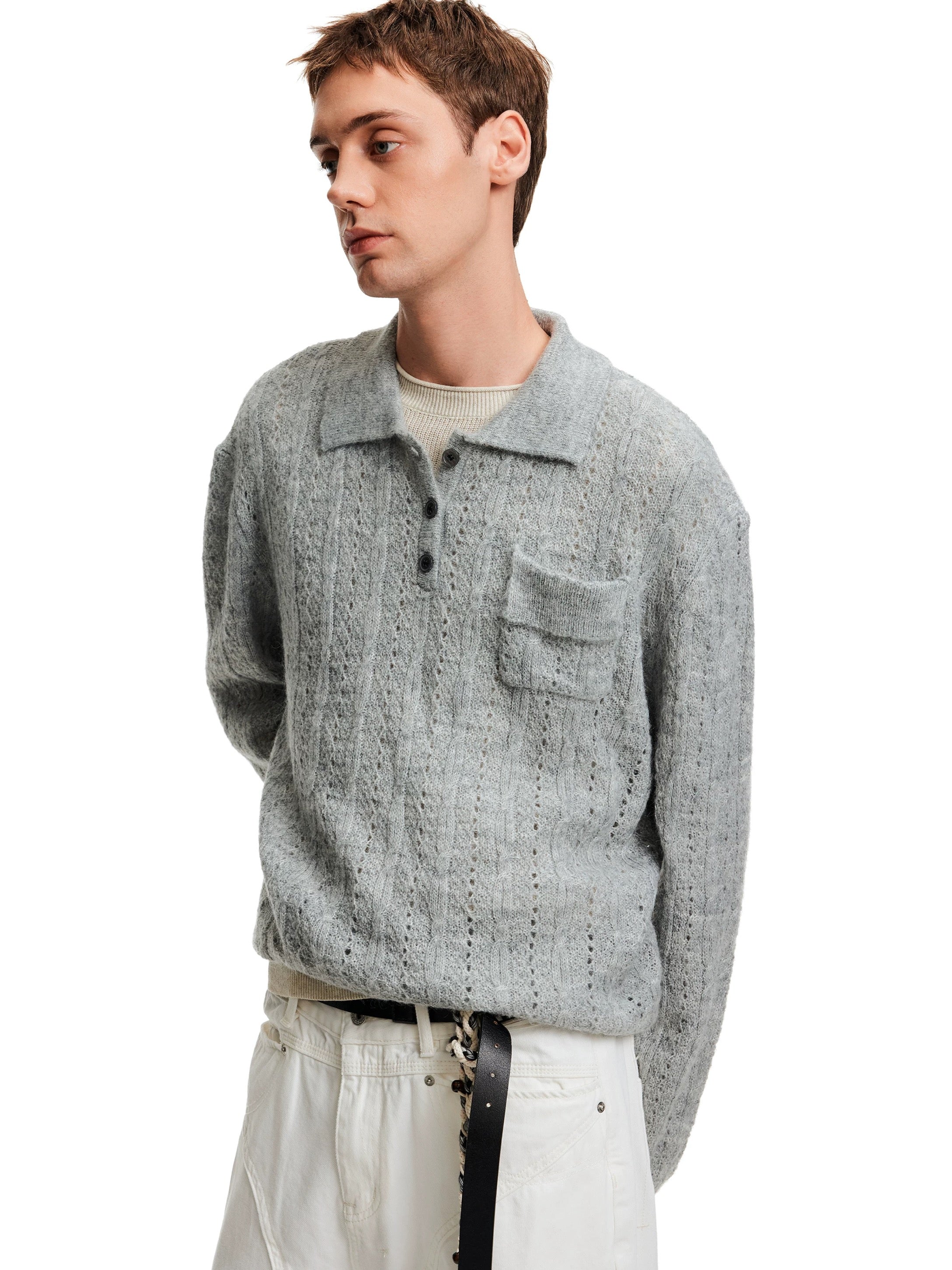 "My Polo" Knit Sweater