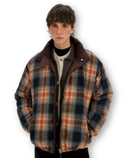 “Plaid” Reversible Puffer Jacket