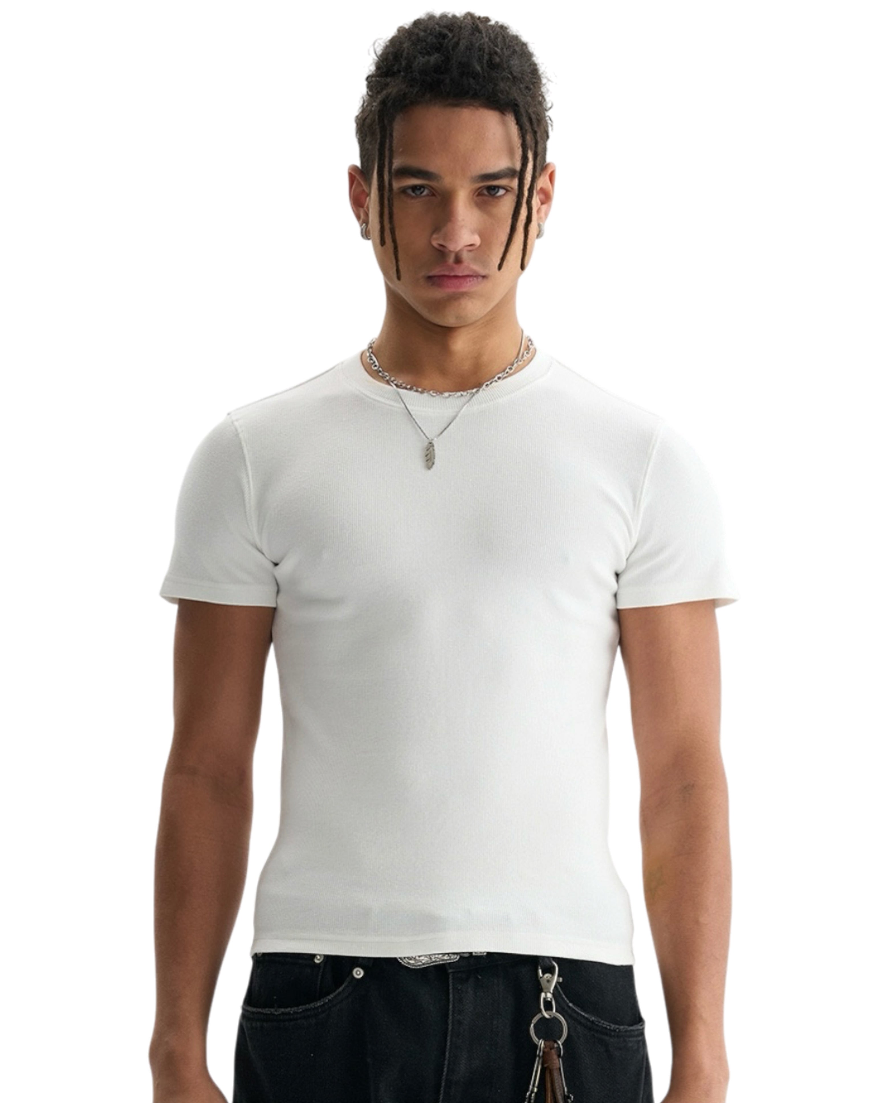 "Perfect" Ribbed Slim-Fit Shirt