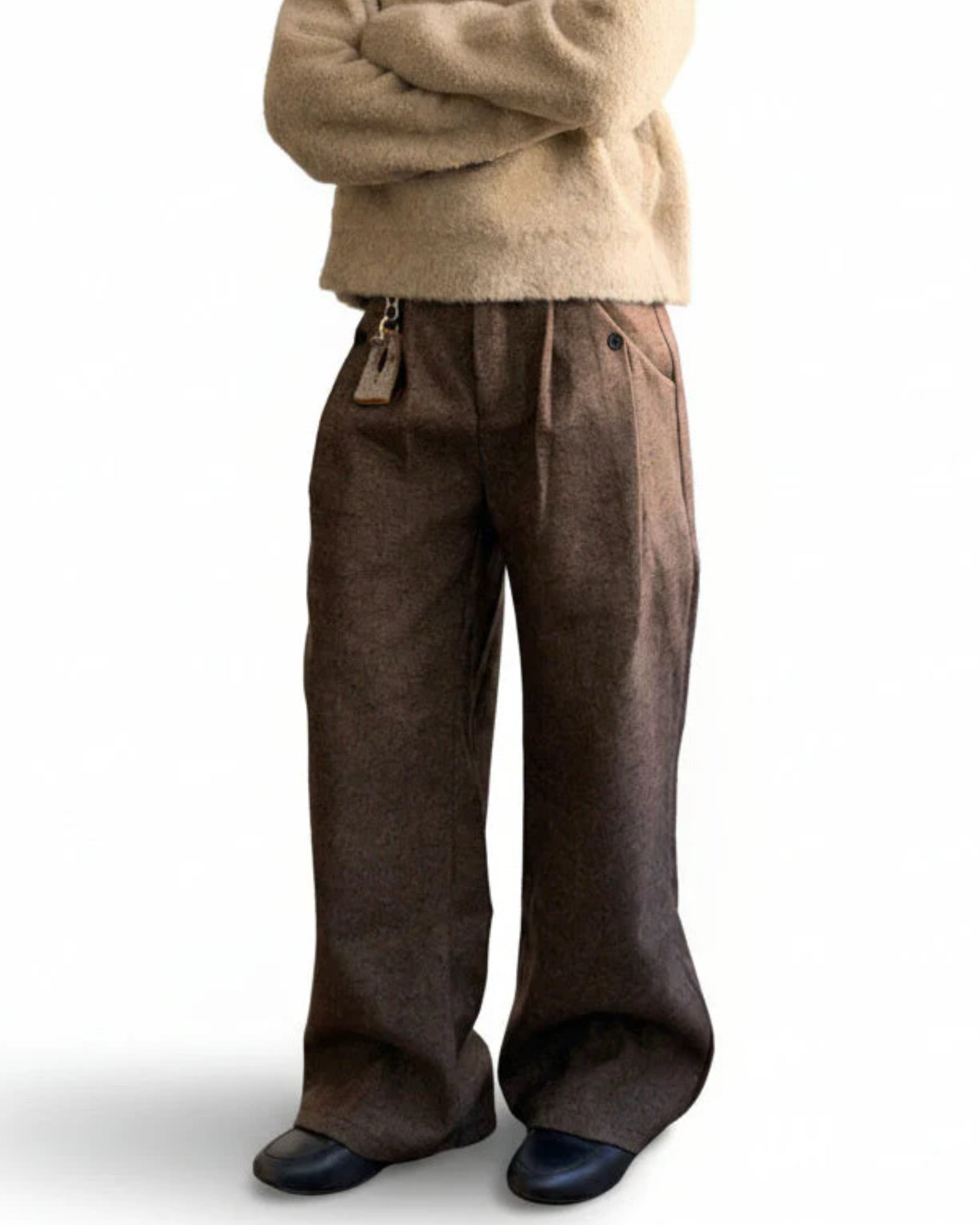 "Espresso" Wide-Leg Pants