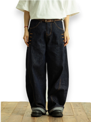 "Button" Scimitar Jeans