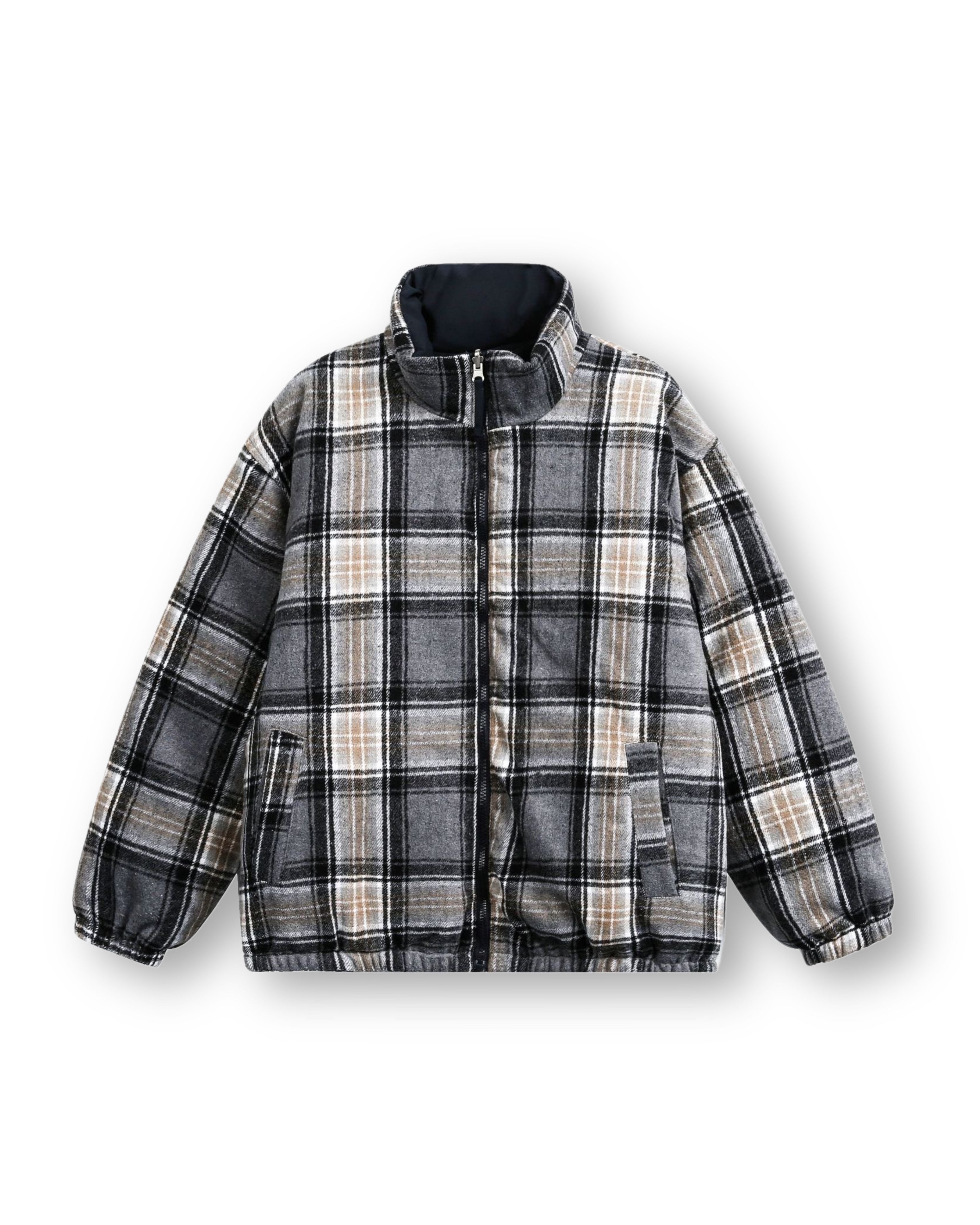 “Plaid” Reversible Puffer Jacket