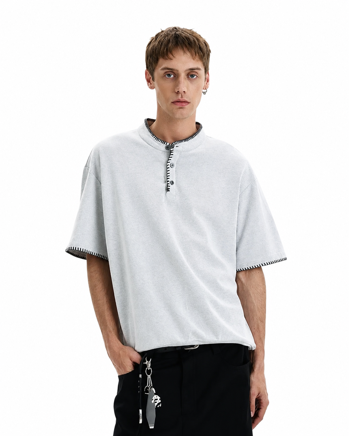 “Stitch line” Henley