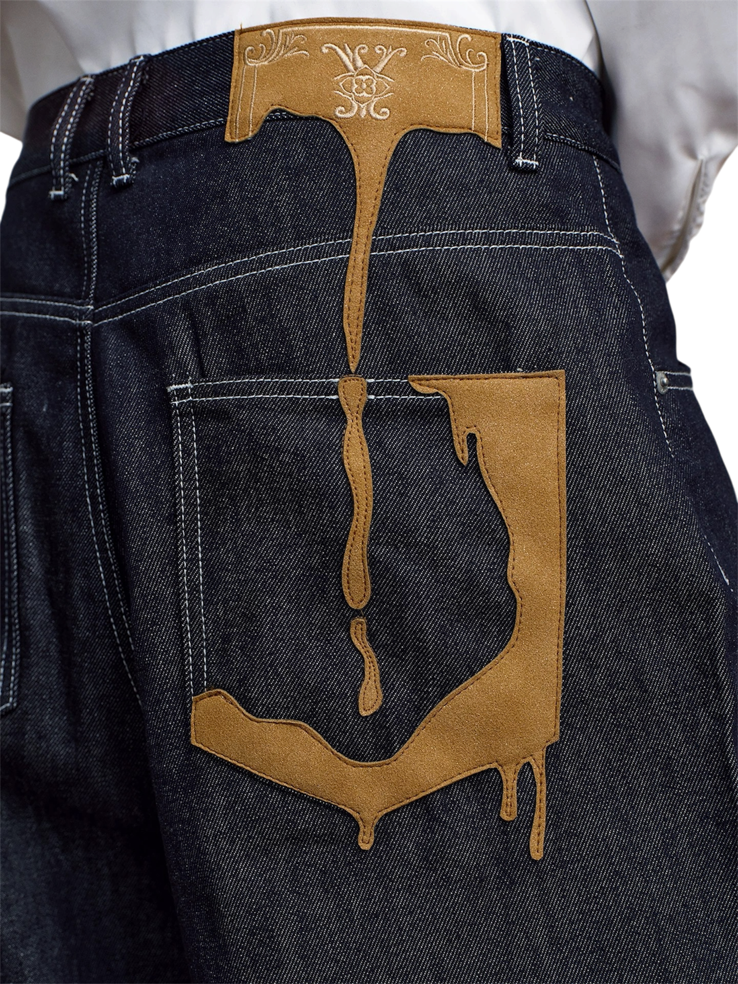 "Dripping" Baggy Denim