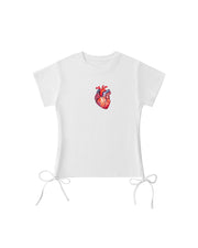 Women’s Heart Drawstring T-Shirt