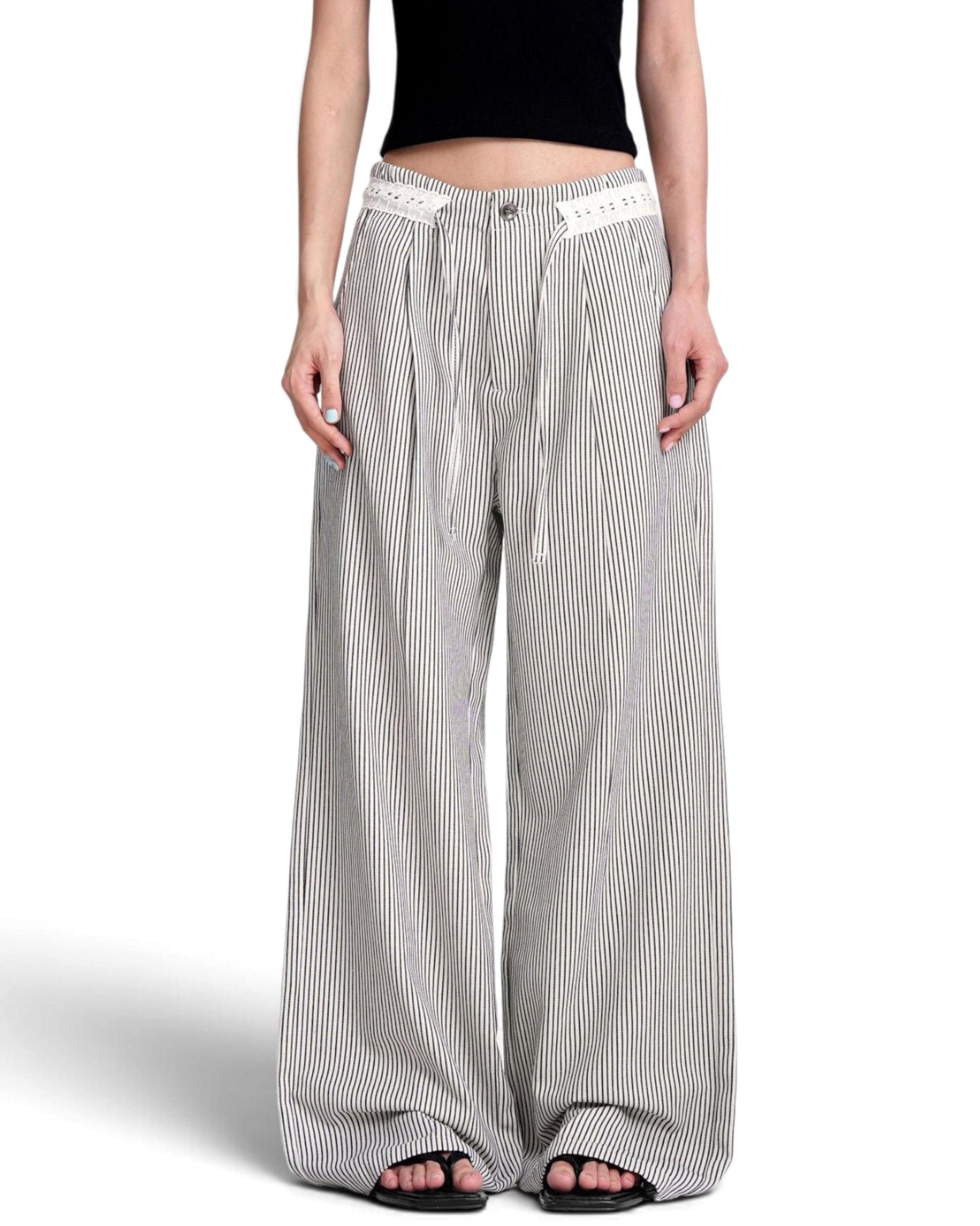 "Lace" Striped Pants