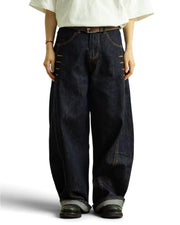 "Button" Scimitar Jeans