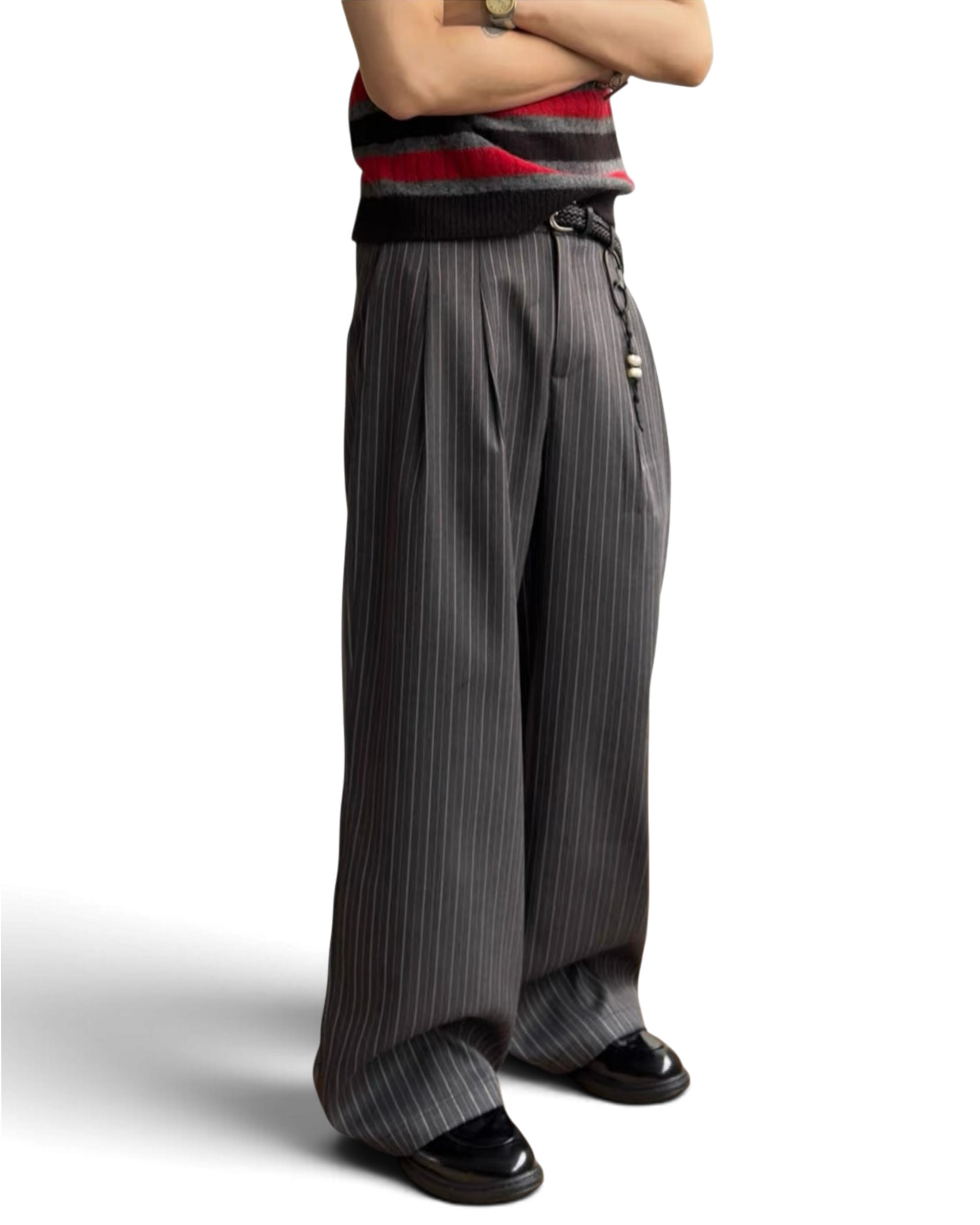 “Ledger” Pinstripe Trousers