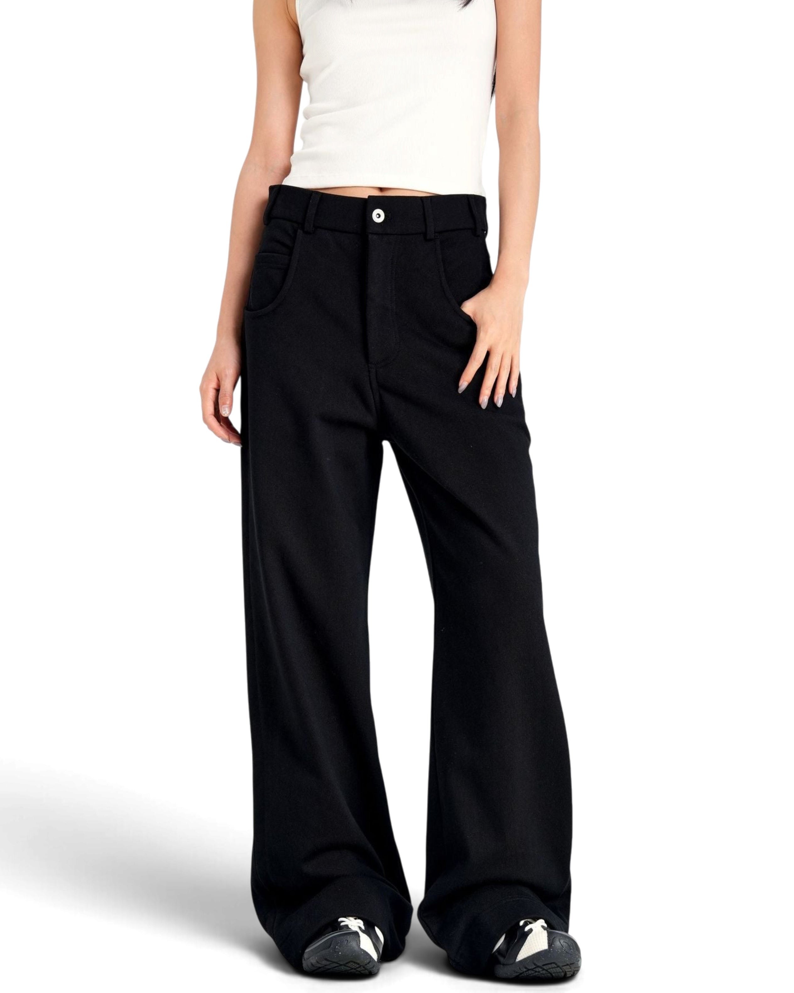 "Denim" Bootcut Sweatpants