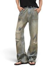 "Rust" Loose Bootcut Jeans