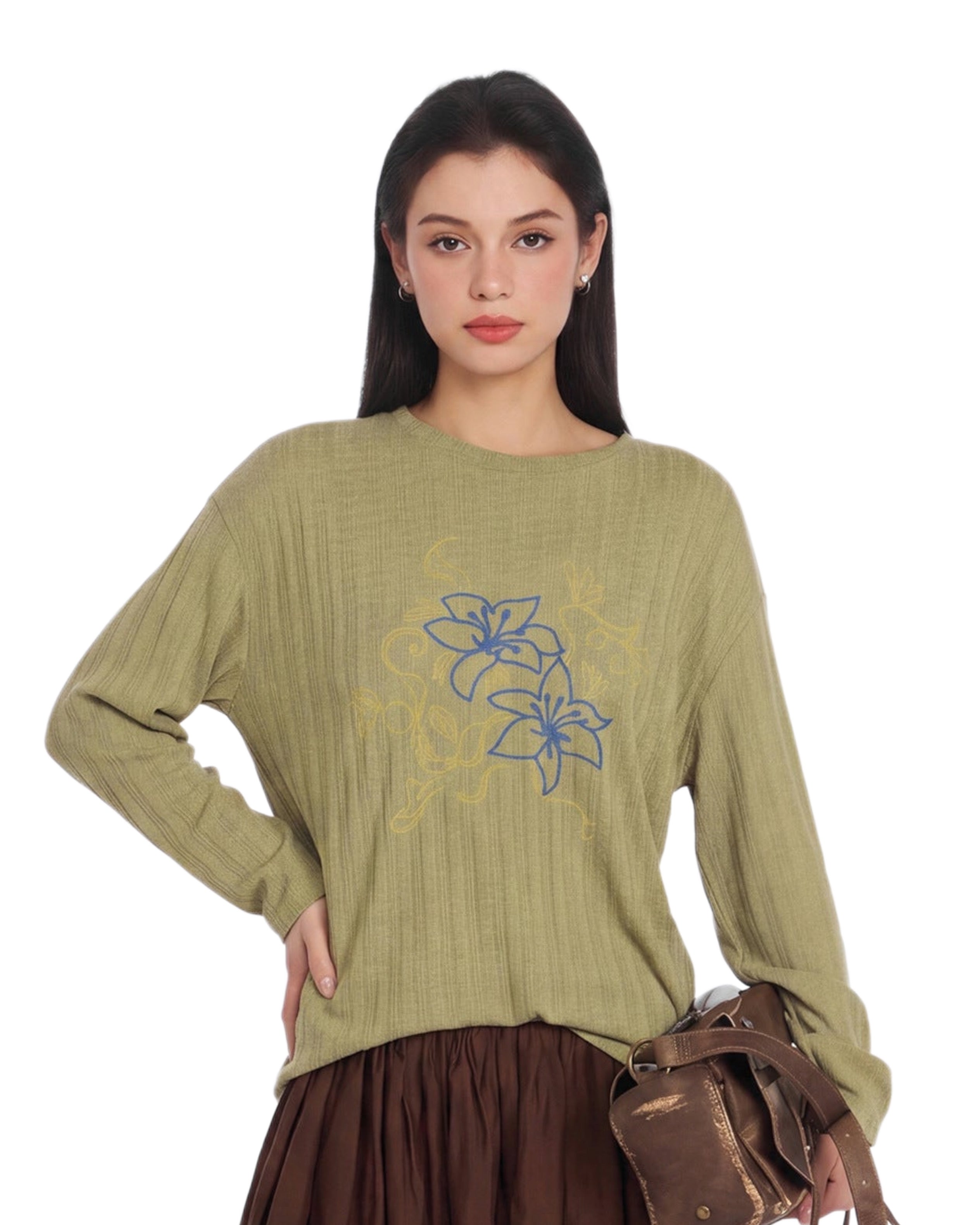 "Flowers" Long Sleeve Shirt