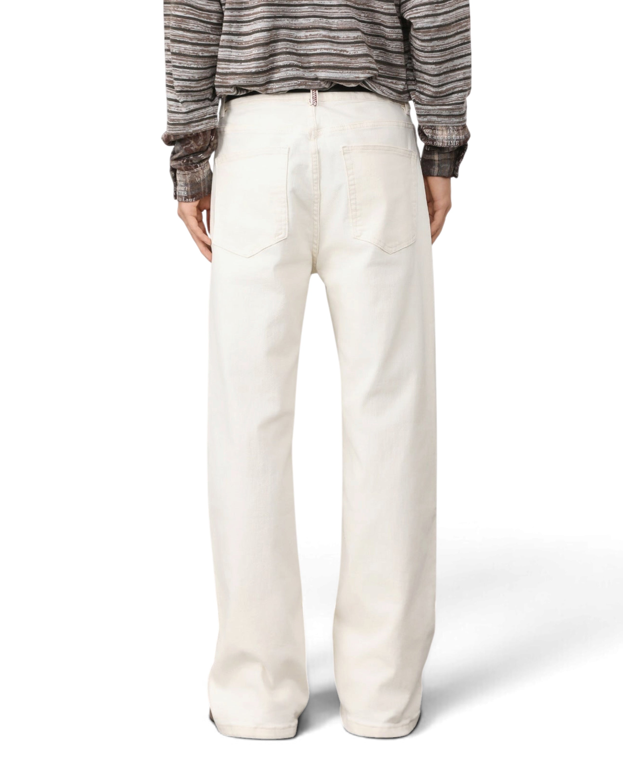 "Ivory" Loose Bootcut Jeans