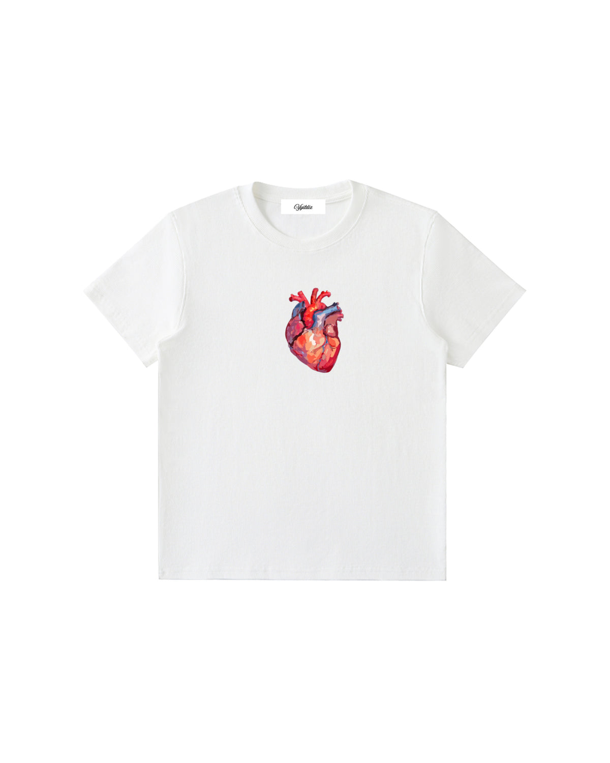 Men's Heart Ribbed T-Shirt