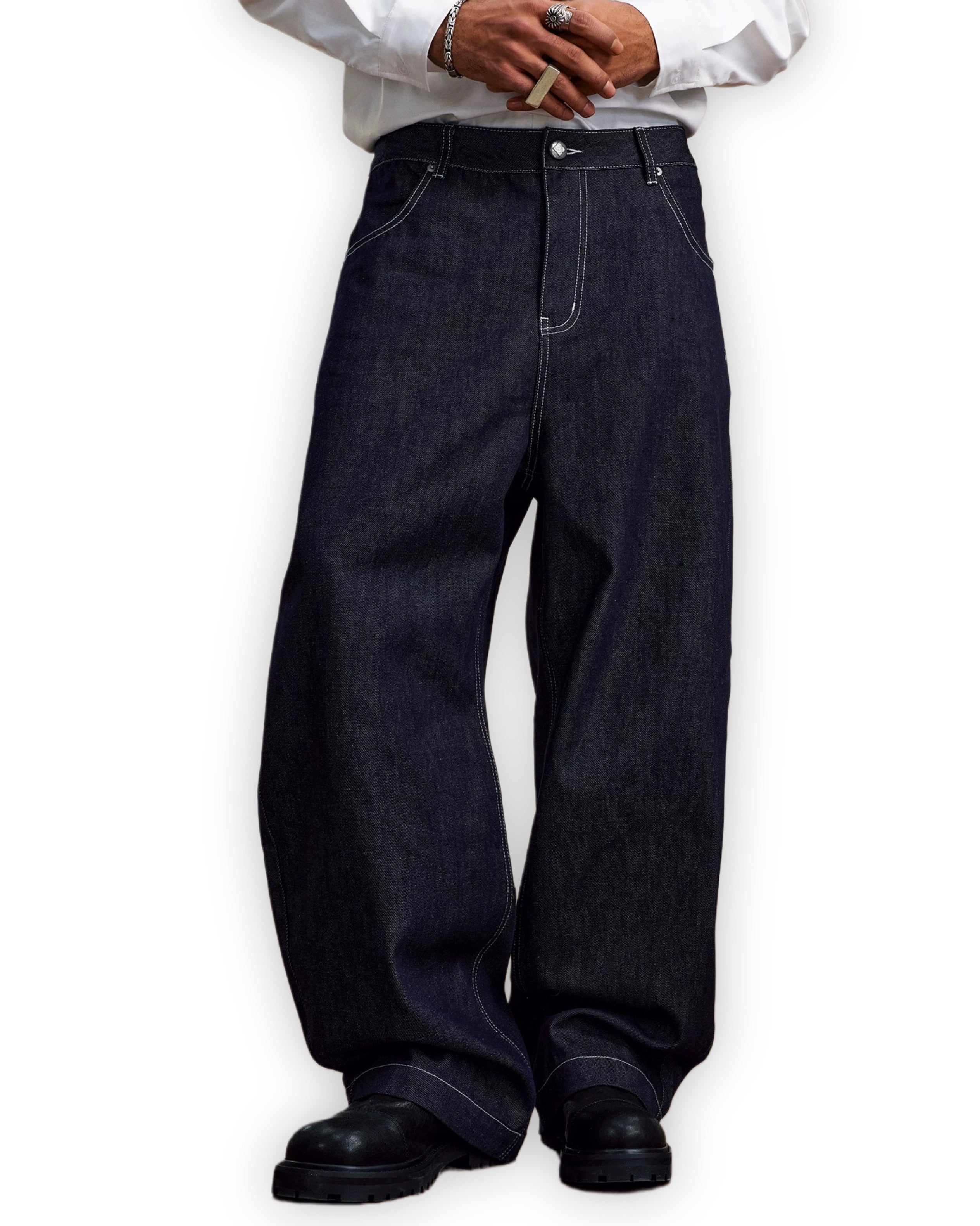 "Dripping" Baggy Denim