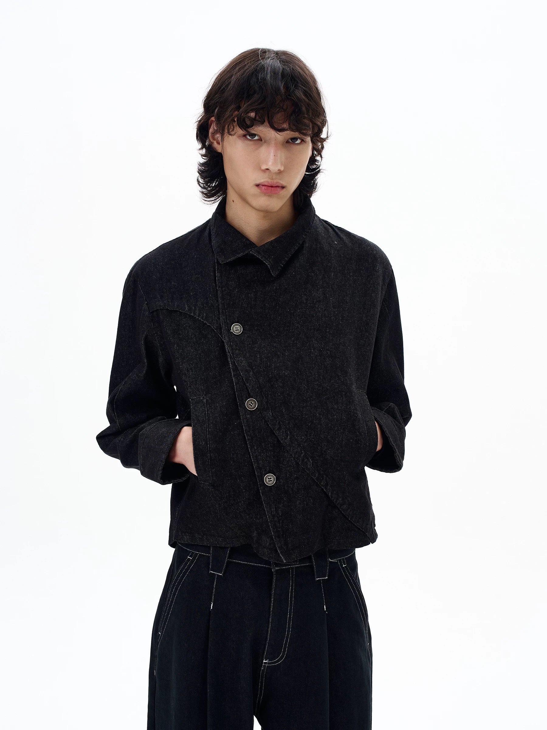 "Offset" Denim Jacket