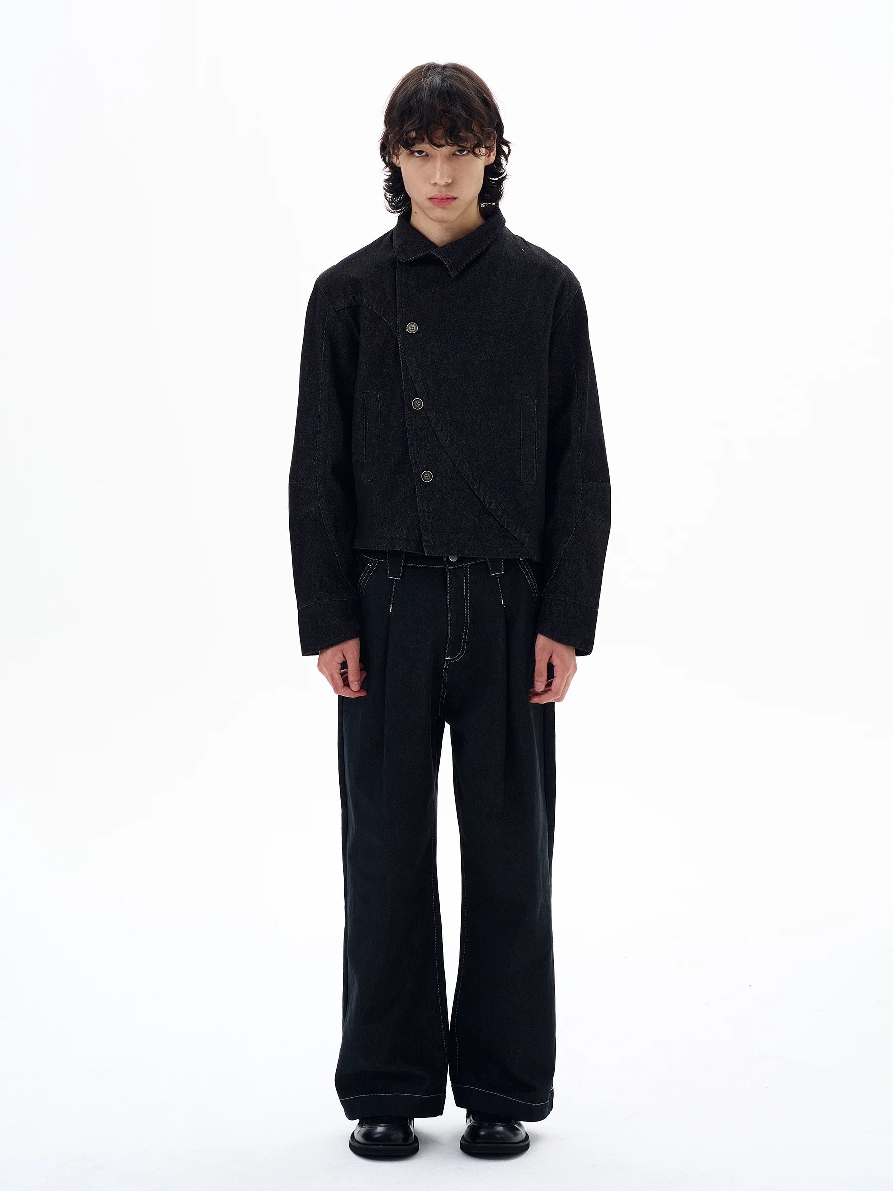 "Offset" Denim Jacket