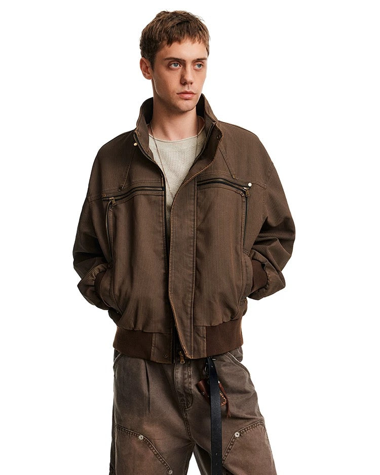 "Striped" Cargo Jacket