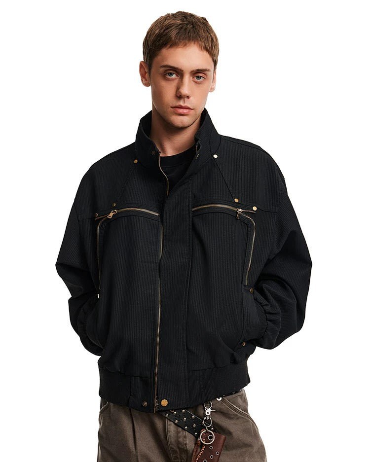 "Striped" Cargo Jacket