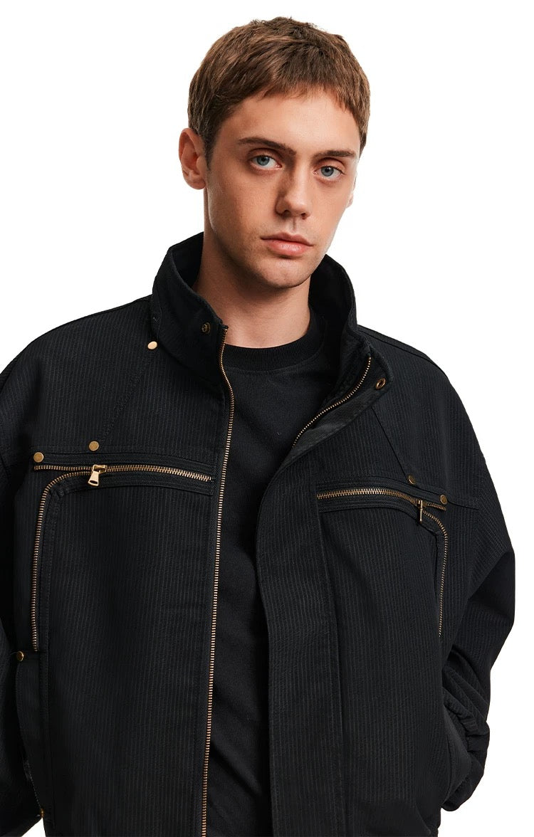 "Striped" Cargo Jacket