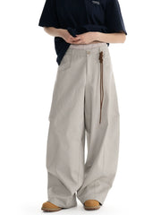 Retro wide-leg pants