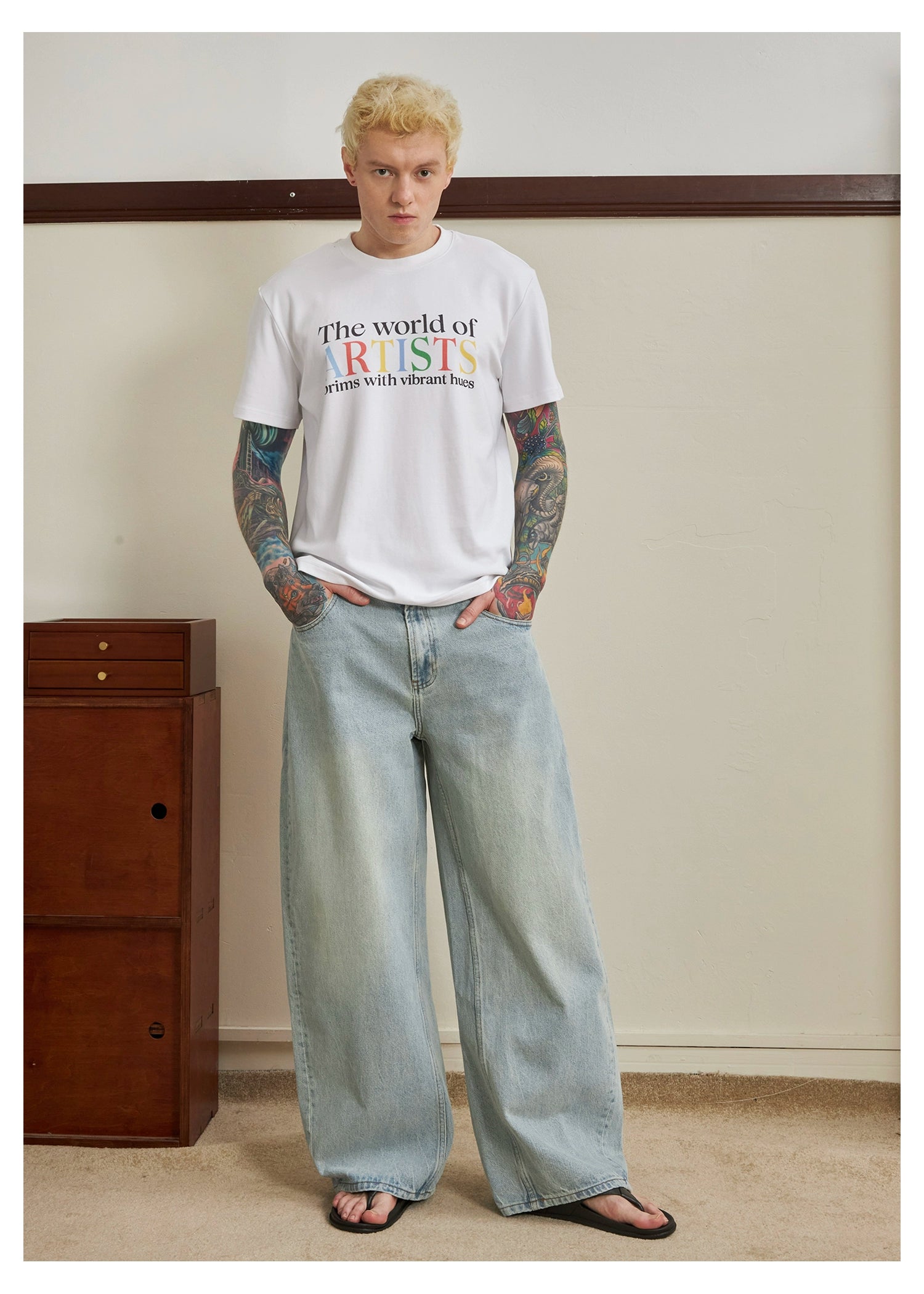 Blue Embers Tapered Denim
