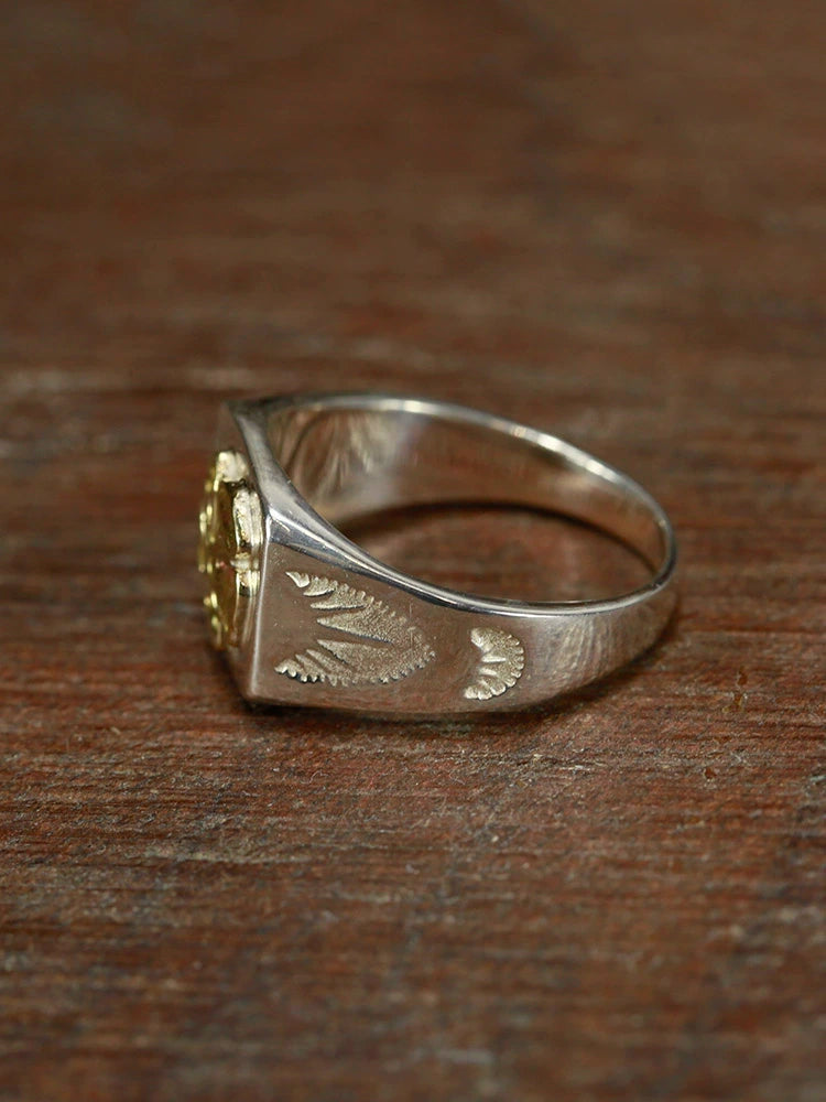 Kinkō Rose Signet Ring