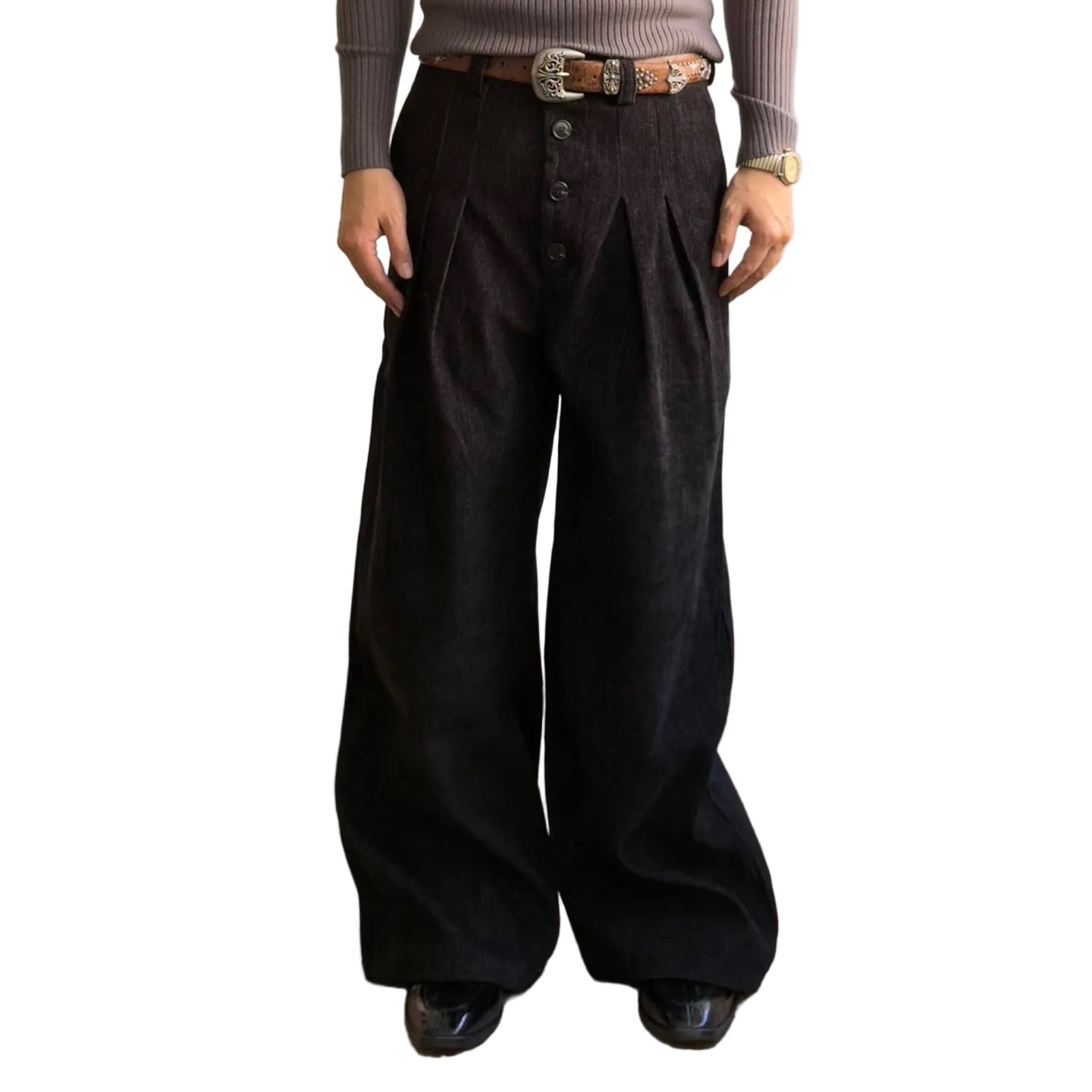 "Ristretto" Button Pants