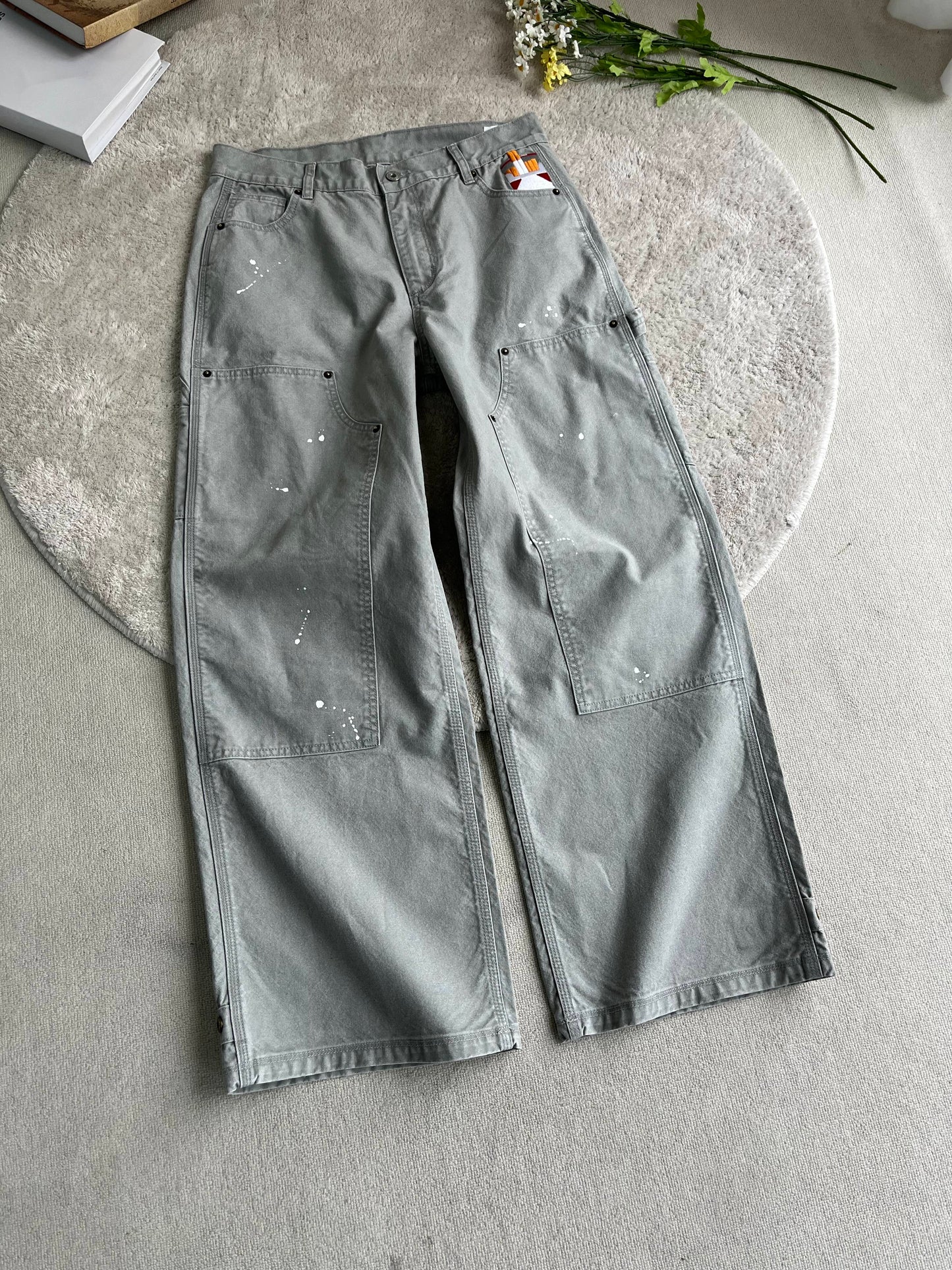 Ciga Case Embroidery Carpenter Pants