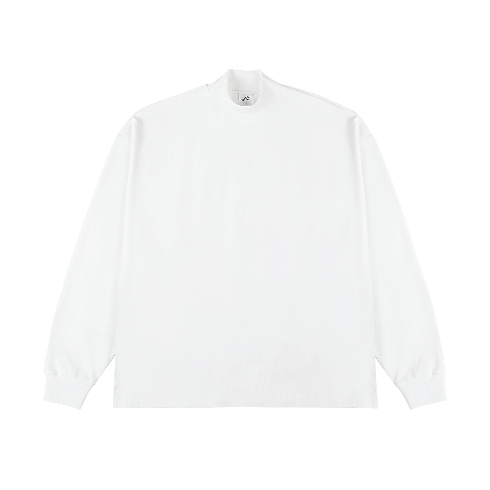 Perfect raised collar Long Sleeve T Shirt