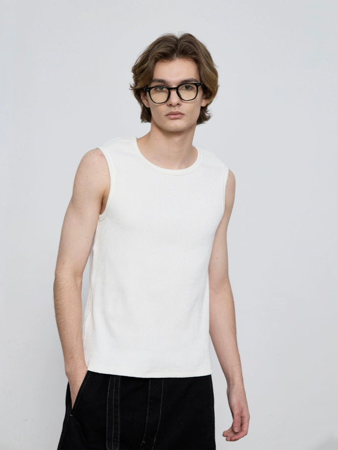 Stretch Ribbed Short Sleeve