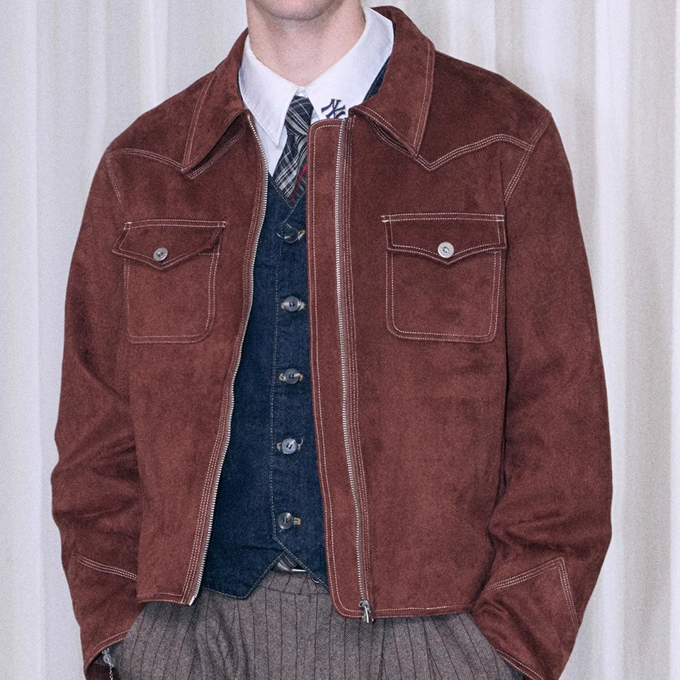 Vintage Suede Cowhide Jacket