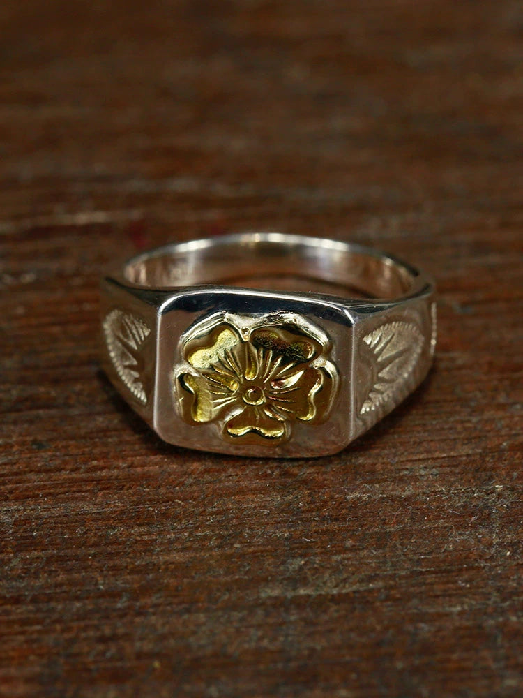 Kinkō Rose Signet Ring