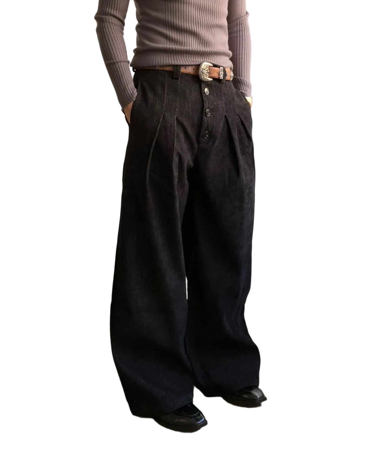 "Ristretto" Button Pants