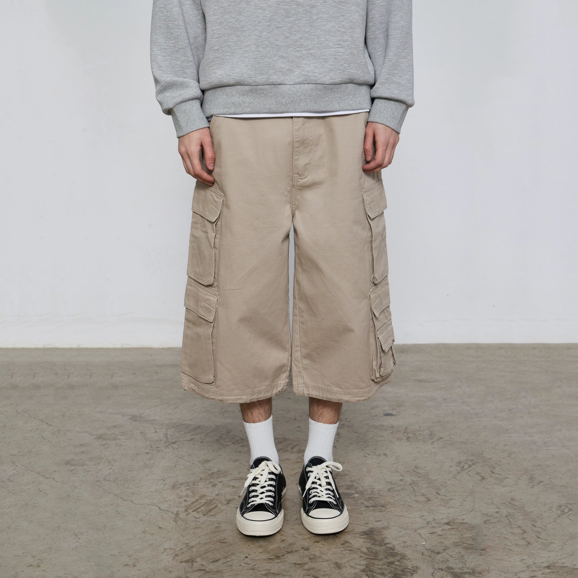 Vintage Cropped Cargo Shorts