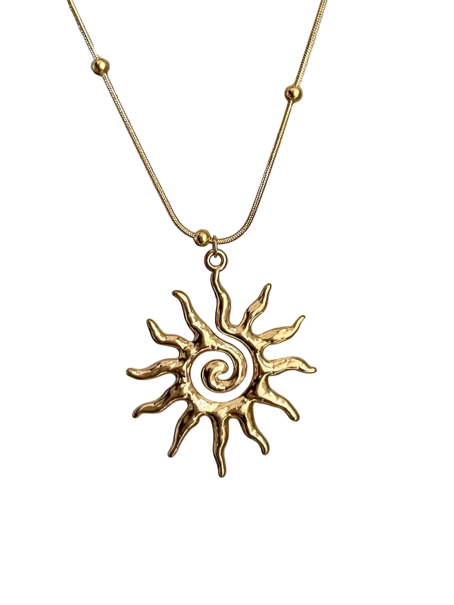 Vintage The sun of fate necklace